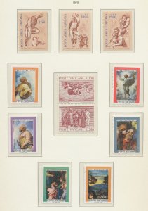 VATICAN - Scott 590-591, 595-600 & C60-C62 - MNH - 1976