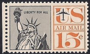 C63 15 cents Statue of Liberty mint OG NH XF