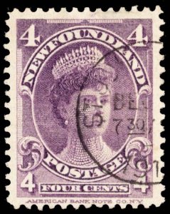 Newfoundland Scott 84 Used.