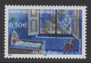 ANDORRA SGF649 2005 THREE KINGS VISITING CHILD MNH