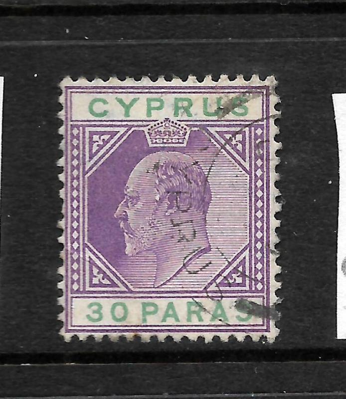 CYPRUS 1902-04  30pa  KEVII   FU     SG 51a 