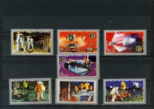 EQUATORIAL GUINEA SPACE APOLO 15 SET OF 7 STAMPS MNH 