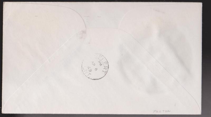 CANADA - Scott # 282 FDC - Newfoundland Joins Canada Fulton Cachet #2