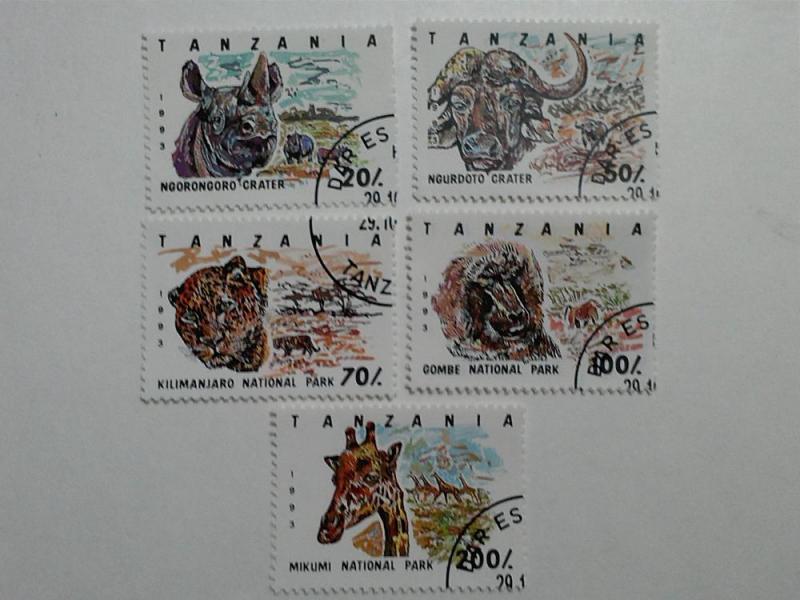 Tanzania Stamps 1185 - 1190 VF CTO