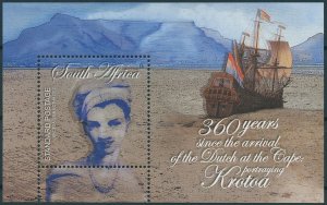 South Africa Stamps 2012 MNH Arrival Dutch at Cape Krotoa Ships Nautical 1v M/S