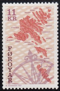 Faroe Islands 1997 MNH Sc #319 11k Sea bed off Faroes