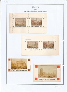 STAFFA - 1982 - Old Buildings - Sheets - Mint Light Hinged - Private Issue