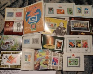 16 SPECIAL EDITION SOUVENIR Stamps All Different Mint MNH OG WW Worldwide  Lot