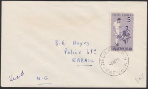 PAPUA NEW GUINEA 1964 cover RELIEF No 1 cds used at KERAVAT.................G953