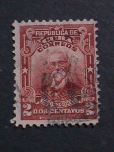 ​CUBA-1910 112 YEARS OLD- MAXIMO GOMEZ USED VERY FINE WE SHIP TO WORLD WIDE