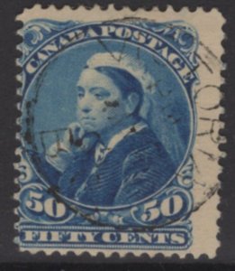 CANADA SG116 1893 50c BLUE USED