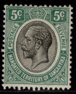 TANGANYIKA GV SG93, 5c green, M MINT.