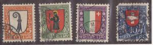Switzerland # B 25-28, Used Set, # B28  Damaged