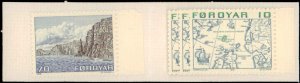 Faroe Islands #8(6) and #11(2), Complete Set, First Booklet, 1975, Never Hinged