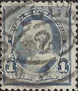 # 219 DULL BLUE USED BEN FRANKLIN