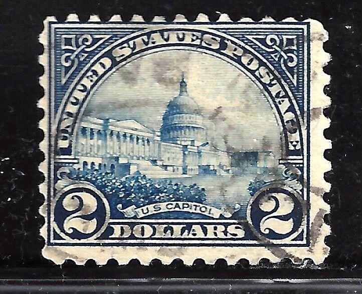 #572 US $2.00 BLUE US CAPITOL-USED-N/G-FINE