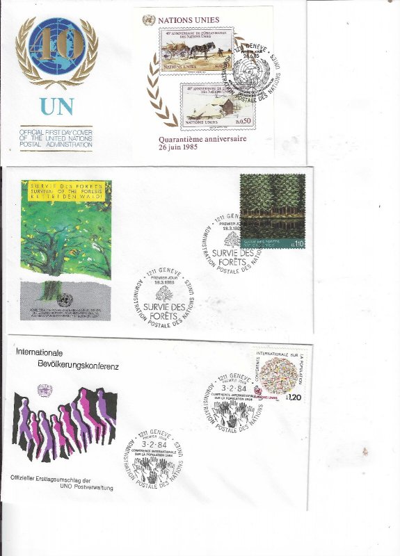 UNITED NATIONS FIRST DAY COVERS
