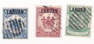 1896 Labuan Coat of Arms (CTO) - Complete set