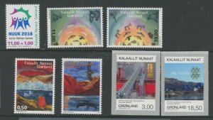 Greenland #692-3/688-9/690-91/ Mint (NH) Single (Complete Set)