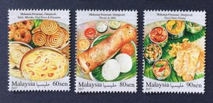 Malaysia 2017 Festival Food Series - Indian (4th Series) set of 3V MNH