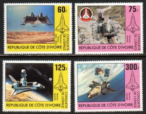 Ivory Coast Sc #585-588 MNH