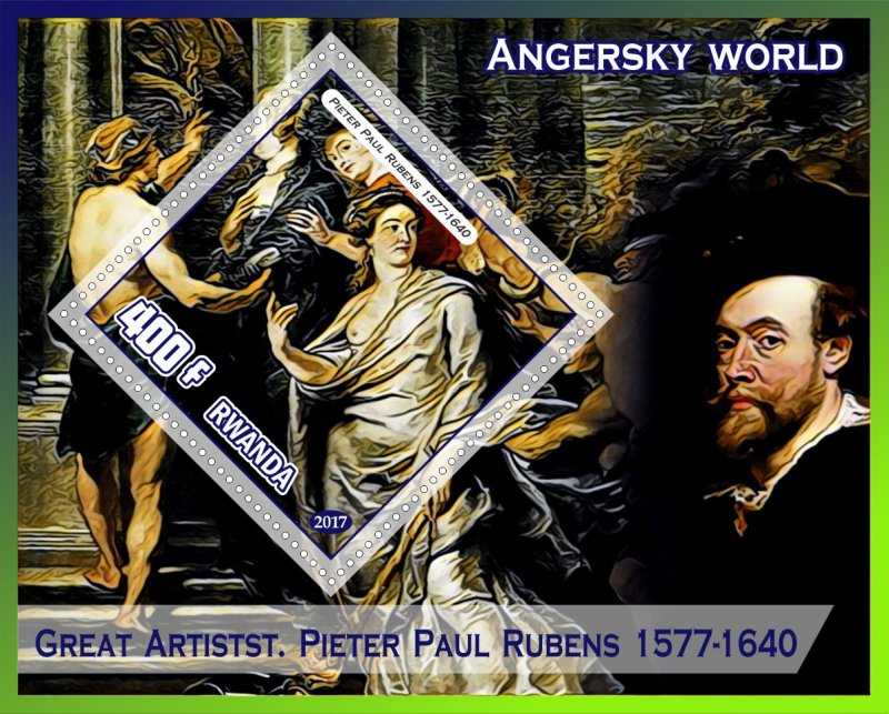 Stamps.  Art, painting, Rubens 2017 6 sheets perforated MNH **