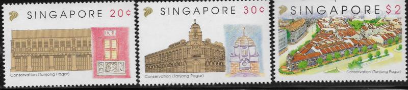 SINGAPORE,650-652, MNH, CONSERVATION