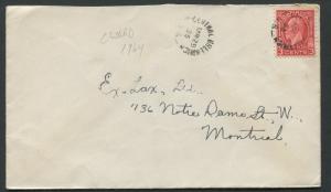 NEW BRUNSWICK SPLIT RING TOWN CANCEL COVER CENTRAL GREENWICH
