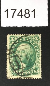 MOMEN: US STAMPS # 33 USED $190 LOT #17481