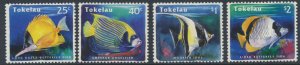 Tokelau Islands  SC# 208-211  MNH Reef Fish   see details & scans    