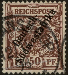 German 1898 SW Africa KEETMANSHOOP DSWA Mi10 Overprinted Deutsches Reich 104229