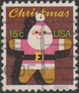 USA #1800  1979 15c Santa Claus Tree Ornament USED-Fine-VF-NH.