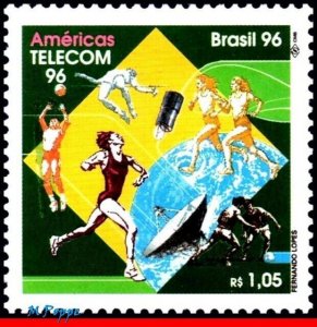 2591 BRAZIL 1996 AMERICAS TELECOM, TELECOMMUNICATION, MI# 2708 RHM C-2001, MNH