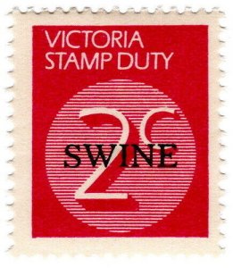(I.B) Australia - Victoria Revenue : Swine Duty 2c