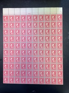 USA #505 Mint Fine - Very Fine Never Hinged Full Sheet Of 100 Double Error