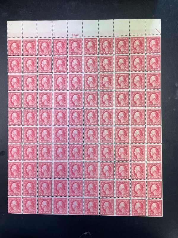 USA #505 Mint Fine - Very Fine Never Hinged Full Sheet Of 100 Double Error