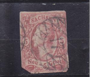 Saxony  Scott#  13  Used