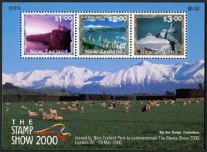 New Zealand 1639a sheet, MNH. Taiaroa Head, Barrier Island.Cape Kidnappers,2000.