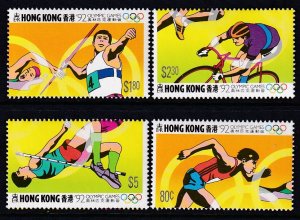 Hong Kong 634-627 Summer Olympics MNH VF