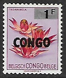 Congo Democratic Republic # 484 - Thonningia Overprint - used.....{KlBl21}