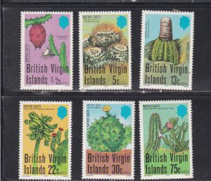 British Virgin Islands # 350-355, Native Cacti, Mint NH, 1/2 Cat.