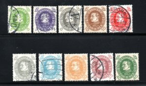 Denmark - Sc# 210 - 219 MH & Used  (213, 217, 219 MH)      /      Lot 1023020