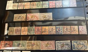 Nearly complete collection of French Morocco between Sc. 11 and CB 34. Unused