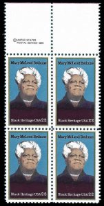 PCBstamps   US #2137 W 88c(4x22c)Mary McLeod Bethune, MNH, (CW-1a)