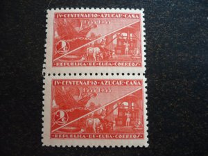 Stamps - Cuba - Scott#337-339 - MNH Set in Pairs