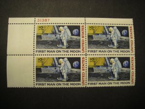 Scott C76, 10c Moon Landing, PB4 #31387 UL, MNH Airmail Beauty