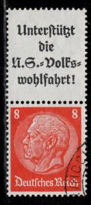 Germany Scott # 420, label A8.1, used, se-tenant, Mi# S131