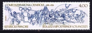 France 1931 MNH 1984 Olympics Olympic Committee 90th Anniversary Issue VF