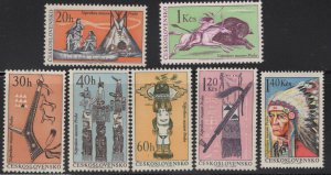 CZECHOSLOVAKIA  1400-1406   MINT HINGED   SET