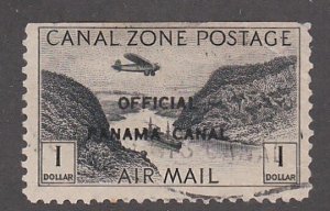 Canal Zone # CO7, Official Overprint, used, 1/3 Cat.